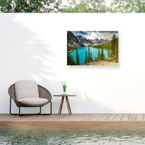 Pierre Leclerc 'Moraine Lake Canada' Outdoor Canvas