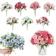 thumbnail image 2 of Ramo de peonías artificiales de 5 cabezas con capullos, peonías de seda sintética realistas con tallo para bodas, arreglos florales, centros de mesa y decoración del hogar., 2 of 8
