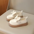 thumbnail image 2 of JAHH Spring and Autumn Girls Small Leather Shoes Baby Single Shoes Non-Slip Crib Wedding Dress Shoes(2-2.5 Years,Beige), 2 of 9