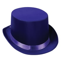 Purple Satin Sleek Top Hat, OSFM (1/Pkg)