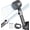 Light Gray, variant on High Pressure Filtered Shower Head with 59-inch Hose, 4 Filter Cartridges and Wall Holder, 4 Water Modes, on/off Switch, Gray