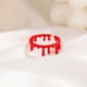 thumbnail image 3 of 2pcs aleación de metal anillos de sangre anillo abierto ajustable fiesta de halloween favores, 3 of 5