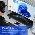 thumbnail image 3 of Auriculares Bluetooth PrancyBT V5.2 con micrófono para PC, color negro, 3 of 6