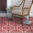 thumbnail image 1 of Tropiana Cream and Red Woven Area Rug, 1 of 7