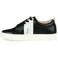 thumbnail image 2 of Journee Womens Raaye Two-Tone Lace-Up Sneakers, 2 of 8