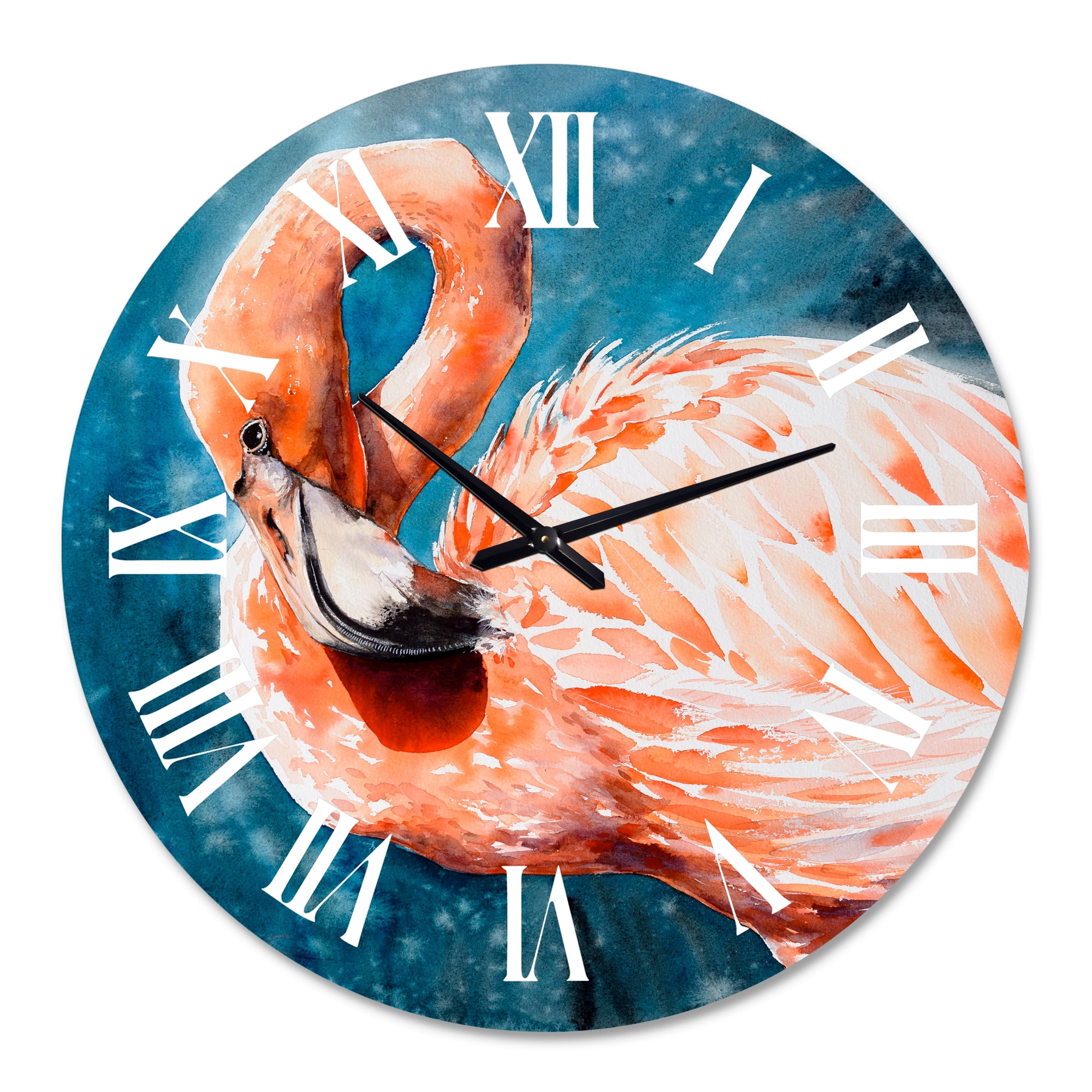 Designart 1 in Quartz Farmhouse Wall Clock