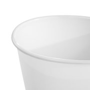 Sterilite Small Bathroom Trash Can, 1.5 Gallon Plastic Garbage Bucket Bin with No Lid, White