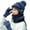 Gray-4PCS, variant on Women's Plush Pompom Hat, Scarf & Glove Set, Multi-Color, 4-Piece