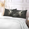 thumbnail image 6 of Grey Roaring Wolf Plush Pillow Case, Zippered Bed Pillow Pillowcases, Super Soft and Cozy Pillowcase Covers for Sleep Decor Giftsation - Queen Size 20x30in, 6 of 7