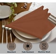 thumbnail image 3 of Ruvanti Cloth Napkins set of 12, 18x18 Inches Napkins Cloth Washable, Soft, Durable, Absorbent, Cotton Blend. Table Dinner Napkins Cloth for Hotel, Weddings, Parties - Caramel Cafe, 3 of 8
