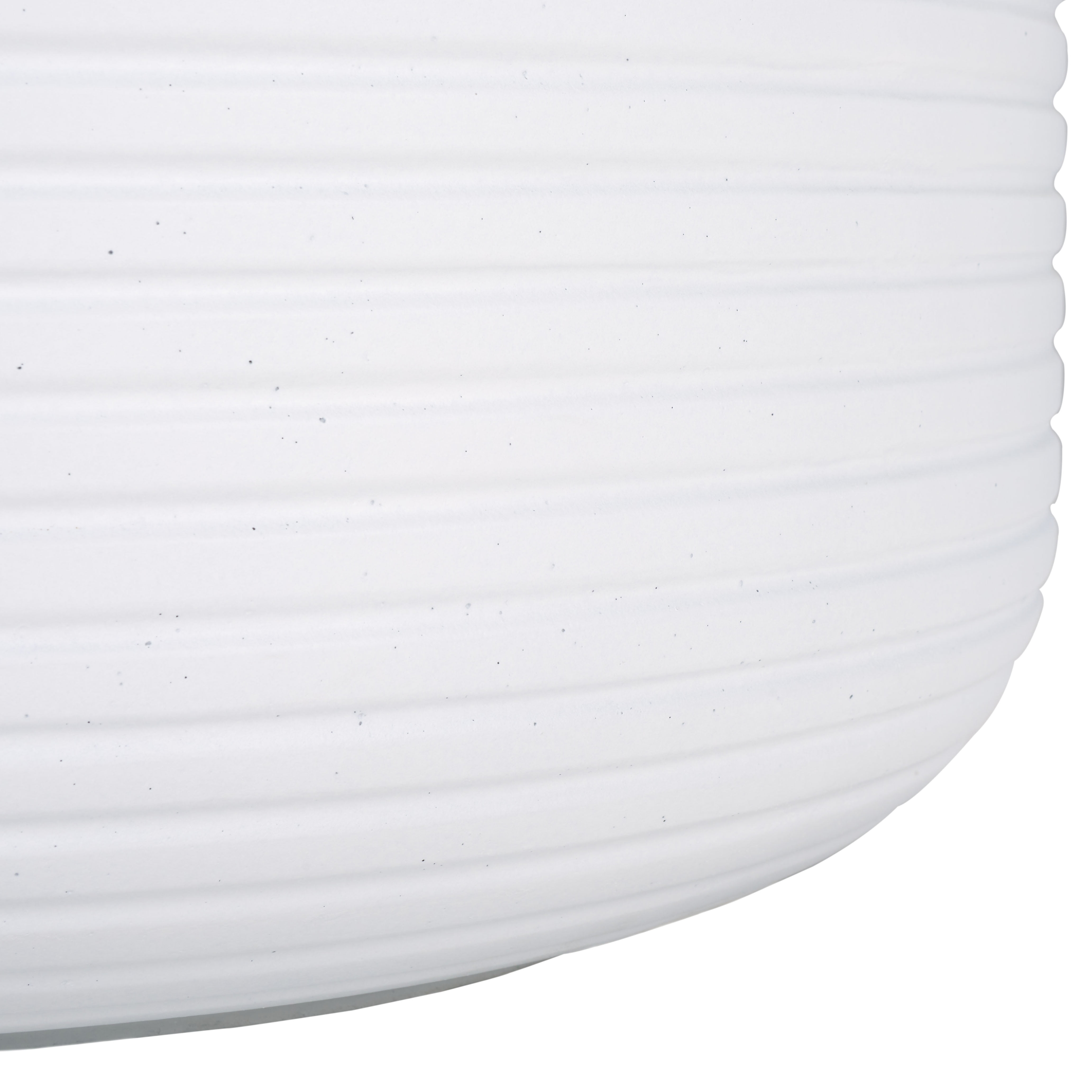 SAFAVIEH Nardo 23" x 23" x 18" Cylinder White Ficonstone Solid Plant Pot