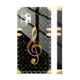 thumbnail image 3 of FKBRCL4U Compatible with Samsung Galaxy A32 5G Case, Black Leather Background Gold Music Notes Luxury Golden Decoration for Girl Women Soft TPU Shockproof Protective Hard PC Back, 3 of 7