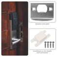 thumbnail image 3 of HIAKDOFT 4 Sets Door Strike Plates Silver Latch Stability for Business Owners, 3 of 8