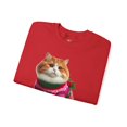 thumbnail image 2 of Chonky Cat Meowy Christmas Unisex Crewneck Sweatshirt by Purring Lion, 2 of 7