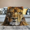 thumbnail image 2 of ARISTURING  Lion Sherpa Throw Blanket Soft Warm Blanket for Bed Couch Kid Adult, 2 of 6