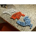 thumbnail image 4 of Zeckos Colorful Cast Iron Farm Animal Kitchen Trivets Set of 3, 4 of 7