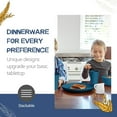 thumbnail image 3 of Teivio 24-Piece Kitchen Wheat Straw Dinnerware Set, Service for 6, Dinner Plates, Dessert Plate, Cereal Bowls, Cups, Unbreakable Plastic Outdoor Camping Dishes, Dark Blue, 3 of 6