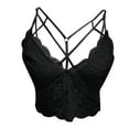 thumbnail image 5 of Brilliant Sexy Temptation Mesh Nightdress Women's Lace Perspective Sling Back Bra Underwear Vest(Black,M) Clearance Clothes under $5.00, 5 of 6