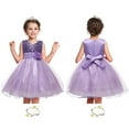 thumbnail image 4 of Mercatoo Flower Girls Sequin Dresses Pa𝐫𝐭y Dress Sleeveless Pageant Prom Gowns Wedding Pa𝐫𝐭y Tulle Mesh Belted Dress, 4 of 4