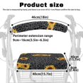 thumbnail image 6 of HELLHERO Sunflower Pattern Rollator Walker Seat Back Cover Rollator Walker Cover Washable Waterproof Cover Only for Seniors Men Women, 6 of 7