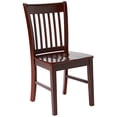 thumbnail image 3 of East West Furniture Modern Dining Table Set 6 Piece - Wooden Modern Dining Chairs Seat - Mahogany Finish Rectangular Kitchen Table and Bench, 3 of 5