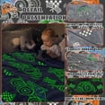 thumbnail image 5 of Boys Truck Car Toys Unique Gifts for Kids Glow in The Dark Blanket Glowing Cartoon Tractor Throw Blanket Soft Fleece Blanket Excavators Room Bed Sofa Decor Blankets, 5 of 10