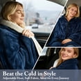 thumbnail image 5 of 12-Volt Flannel Heated Car Blanket For Winter, Portable Electric Heating Blanket For Travel, Use In Truck, SUV & RV, A Gift For Christmas, Without Battery, 5 of 17