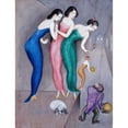 thumbnail image 2 of Nils Dardel 12x14 Gold Ornate Wood Frame and Double Matted Museum Art Print Titled - Dreams and Fantasies No.1 (The Skittle Alley) (1922), 2 of 4