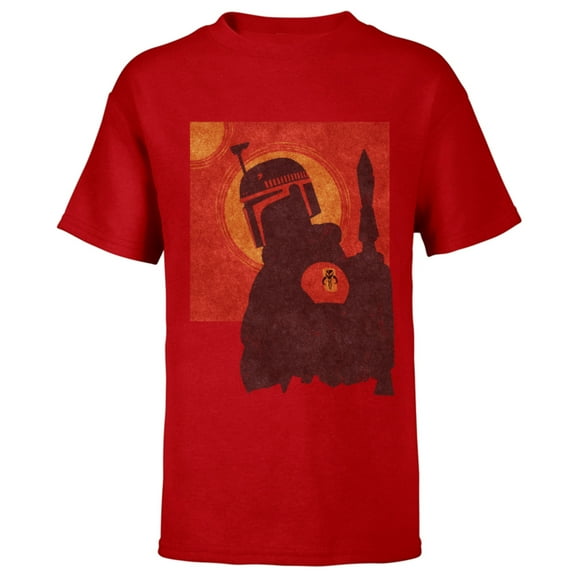 Star Wars The Book of Boba Fett Red Tatooine - Short Sleeve T-Shirt for Kids – Customized-Red