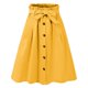 thumbnail image 2 of Gibobby faldas para mujer falda femenina Flower Bud Cintura alta Falda de una línea de un solo pecho(Amarillo, Talla única), 2 of 3
