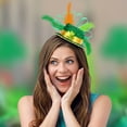 thumbnail image 4 of Biezeib Irish Day Headbands Green Clover Top Hat Headband Feathered Hair Hoop Hair Accessory Irish Hairband Headpiece, 4 of 8