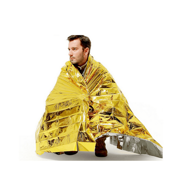 Couverture d'Urgence Extérieure Couverture Thermique Couverture Solaire pour Garder le Corps Humain au Chaud