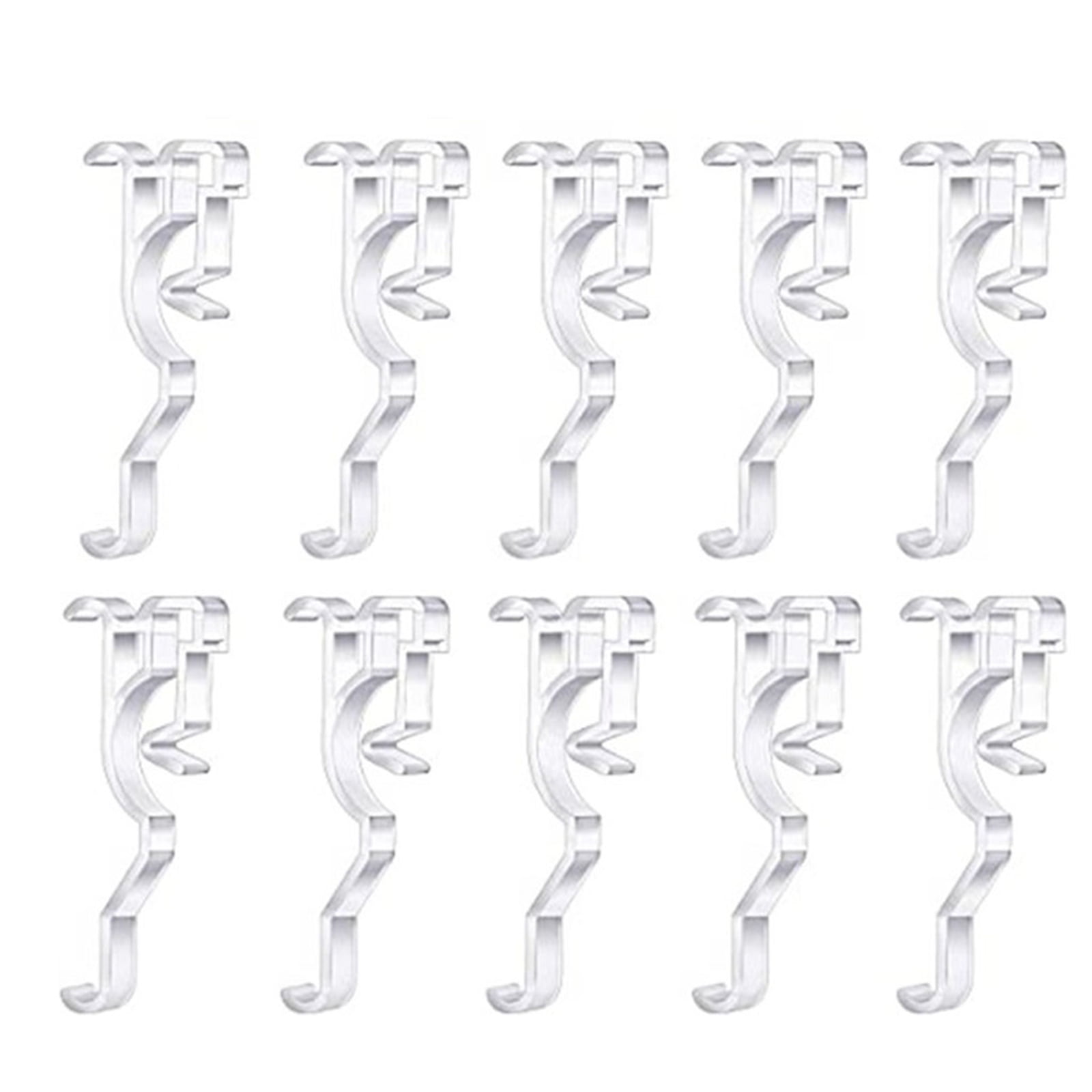 ZPAQI Horizontal Blind Clips 2.5 Inch 10Pcs Plastic Clear Valance Retainer Clip