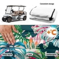 thumbnail image 6 of XYZCANDO Tropical Bigfoot Golf Cart Seat Cover with 4 Pockets - Washable Non-slip Universal 2-Seat Cover for EZGO Club Car Yamaha, 6 of 8