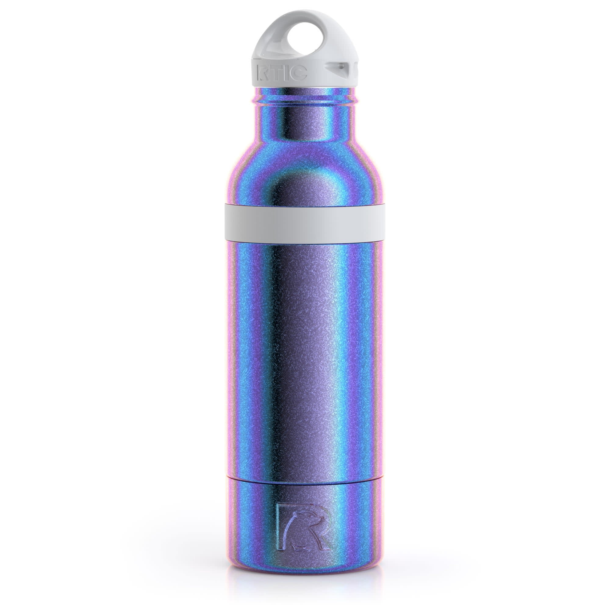 RTIC Stainless Steel Insulated Bottle Chiller with Lid, Fits 12oz or 16oz, Pacific