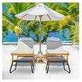 thumbnail image 2 of Patio Footstools,Outdoor Ottomans Small Stool,Multipurpose Waterpfoof Side Table for Balcony,Lawn,Porch Set of 2 Black, 2 of 2