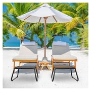 Patio Footstools,Outdoor Ottomans Small Stool,Multipurpose Waterpfoof Side Table for Balcony,Lawn,Porch Set of 2 Black