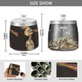 thumbnail image 2 of Yayeee Ashtray with Lid for Cigarette Smokeless Stainless Steel Home Ash Holder, Skeleton Stripes, 2 of 7