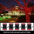 thumbnail image 4 of Luces navideñas LAMPHOME de color rojo superbrillante, 100 luces, 6 m, 4 of 7