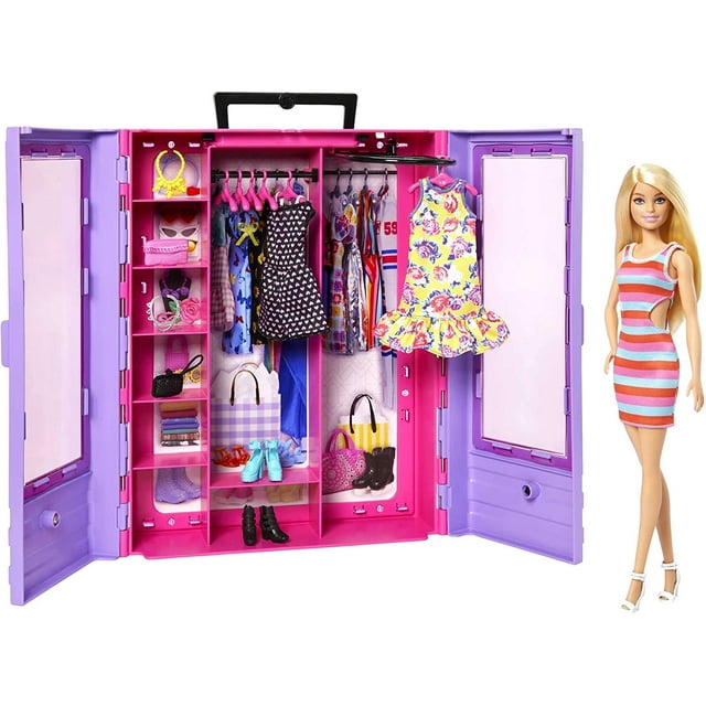 Muñeca Barbie MATTEL Armario Portatil