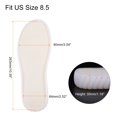 thumbnail image 2 of Uxcell 1pair Shoes Outer Soles Pad US Size 8.5 Non Slip Mesh Mat Woven Protector Bottom for DIY Slipper Sandals, White, 2 of 6