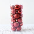 thumbnail image 6 of SDJMa 1.57" Christmas Ball Ornaments 24 Pcs Christmas Tree Decorations Shatterproof Hanging Christmas Small Colorful Ornament Balls for Holiday Party Wreath Tabletop Xmas Tree Decor, 6 of 7