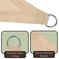 thumbnail image 6 of Pure Garden 10x13ft Sun Shade Sail – UV-Blocking Outdoor Canopy with D-Rings & Ropes, Beige, 6 of 8