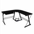 thumbnail image 1 of Manor Park Modern Glass Corner Computer Desk and Gaming Desk - Multiple Finishes, 1 of 9