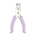 thumbnail image 2 of Luckky Single Hole Punch, Handheld Hole Paper Punch Puncher for Craft Paper Tags Clothing Ticket DIY Scrapbook Tool, with Purple Soft Handheld Grip (Small Circle 0.24 inch), 2 of 7