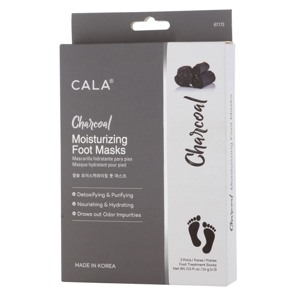Cala Moisturizing Foot Mask Socks CHARCOAL (3 PAIRS)