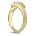 thumbnail image 2 of SZUL Women's 1/4 Carat TW Two Stone Diamond Ring in 10K Yellow Gold (J-K-L Color, I2-I3 Clarity), 2 of 3