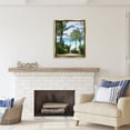 thumbnail image 2 of Stupell Industries Palm Trees Near Beach Nature Photography Gold Floater Framed Art Print Wall Art, 25 x 31, 2 of 9