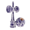 thumbnail image 4 of Kendama Juego De Atrapar Pelotas Para Niños Sunnimix Juguetes De Madera Con Cuerda Morado Blanco Manos Pequeñas De Kendama De Madera, 4 of 8
