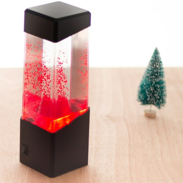Lampe de Lave Volcanique Éruption Volcanique Led Rouge Veilleuse Sensorielle 9 Pouces,1*Lampe de Lave Volcanique